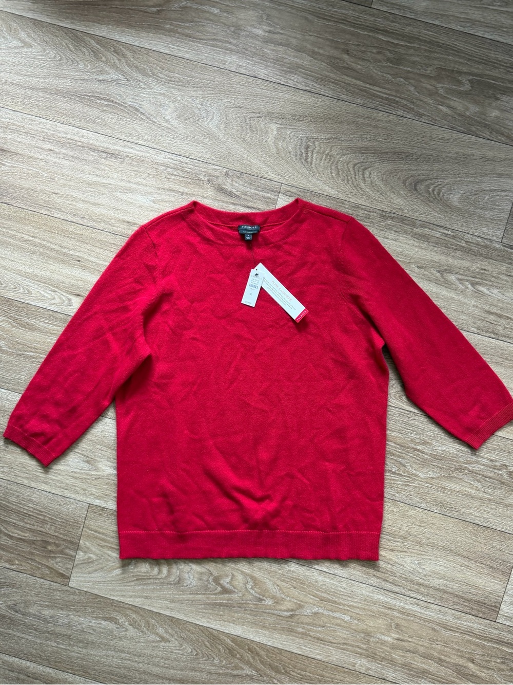 Talbots Plus Pure Cashmere Red Sweater Size X NWT $179